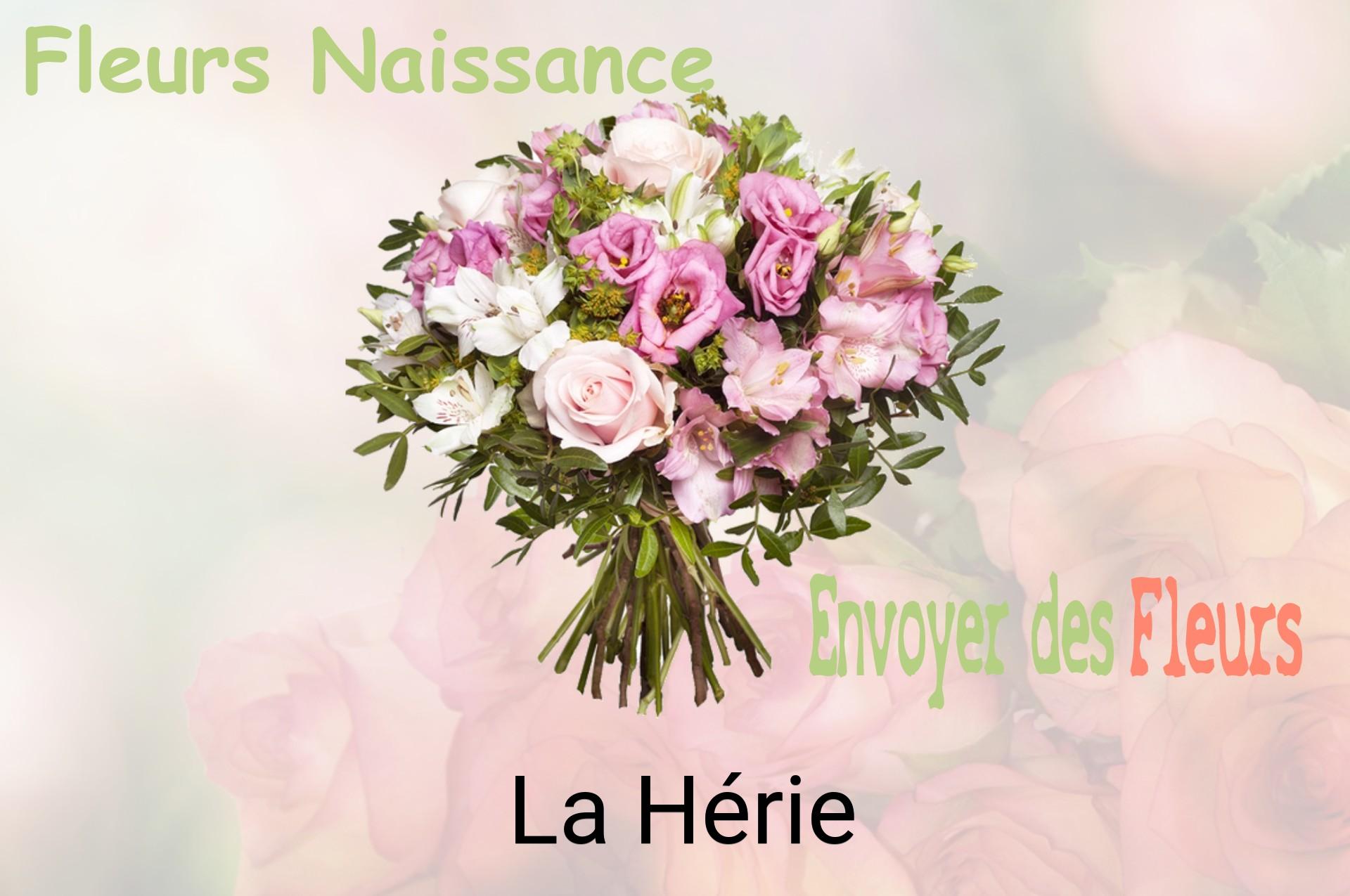 Bouquet de fleurs de naissance livré à La Hérie